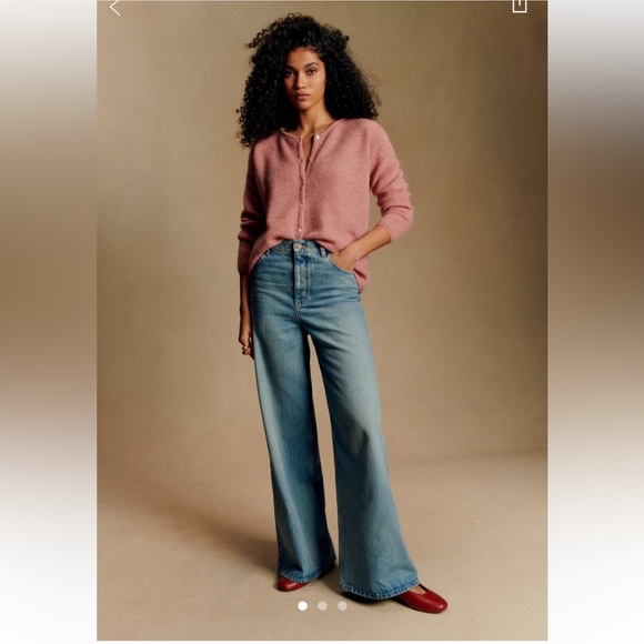 Sezane Gaspard Cardigan Rosewood Pink Medium - Picture 8 of 8